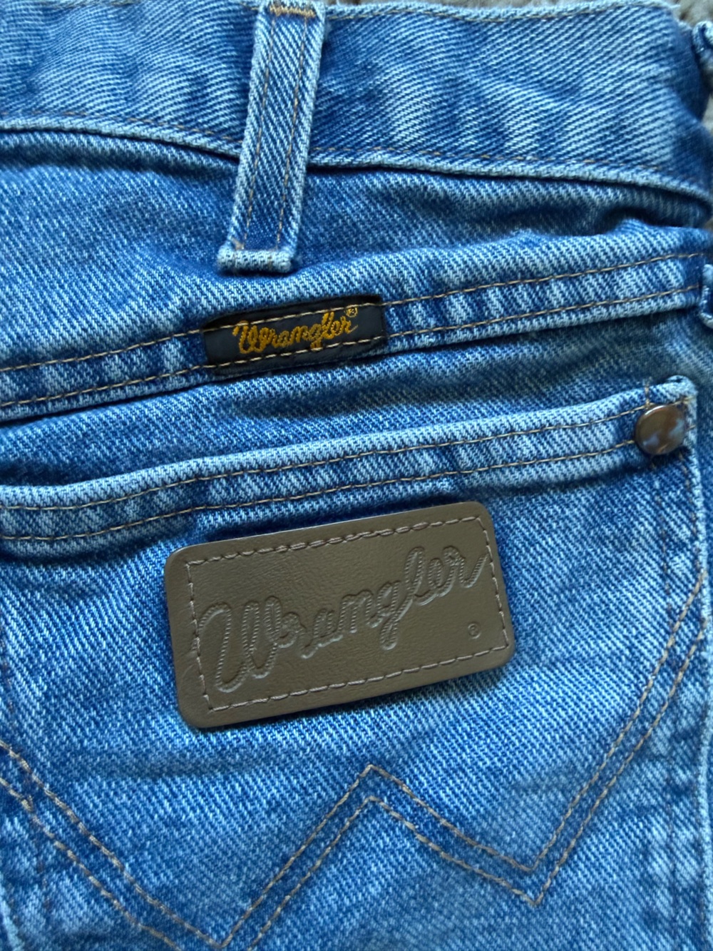 Wrangler Light Blue High-Waist Denim Cutoff Shorts - Picture 4 of 5